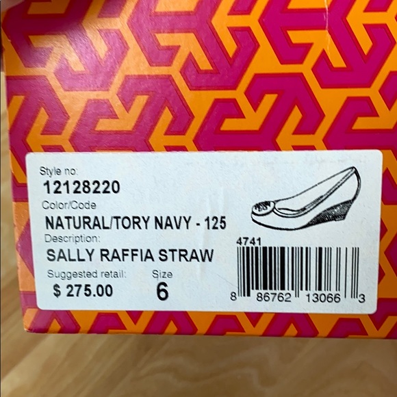 EC Tory Burch Straw Wedges Women’s size 6 - Picture 7 of 7